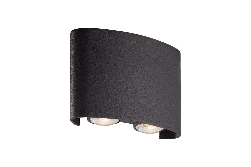 Searchlight WandlampShadows S zwart - 1224-4BK