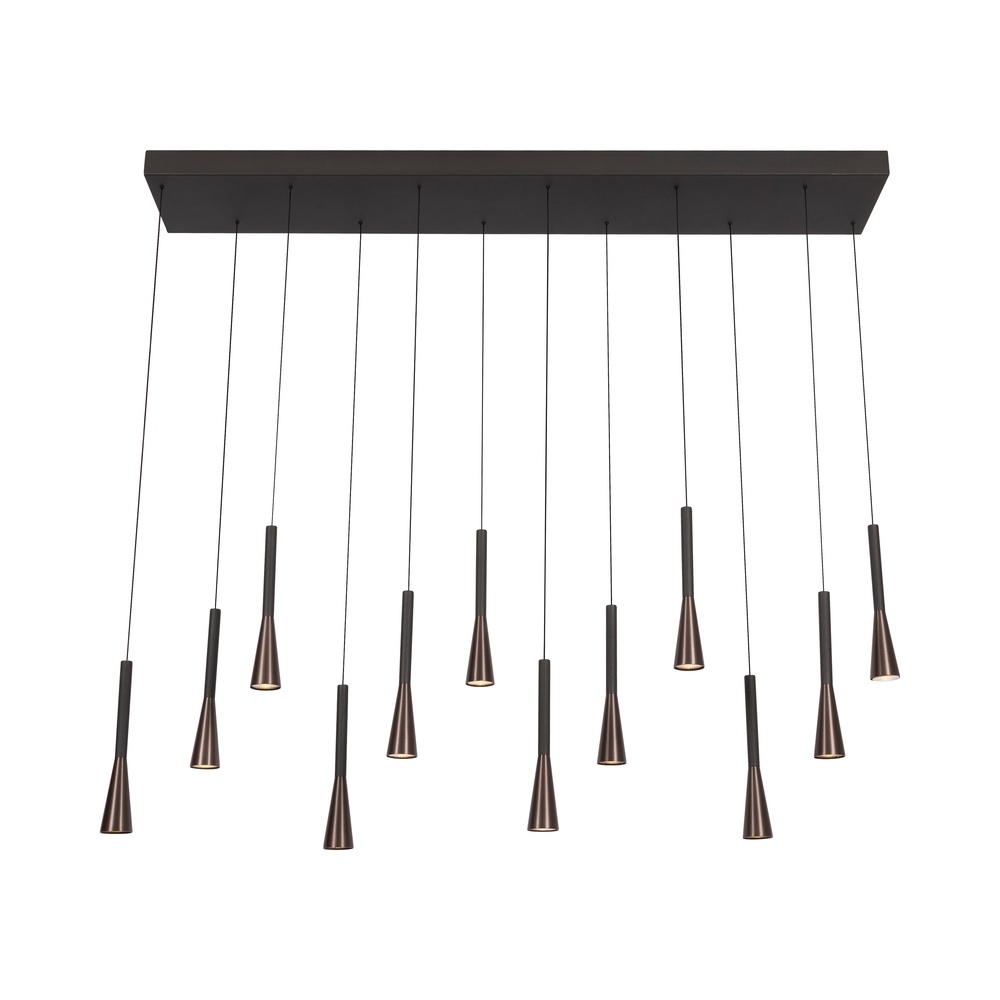 Premium by Lucide Design hanglampJoakim 12-lichts koffie bruin - 24407/86/96