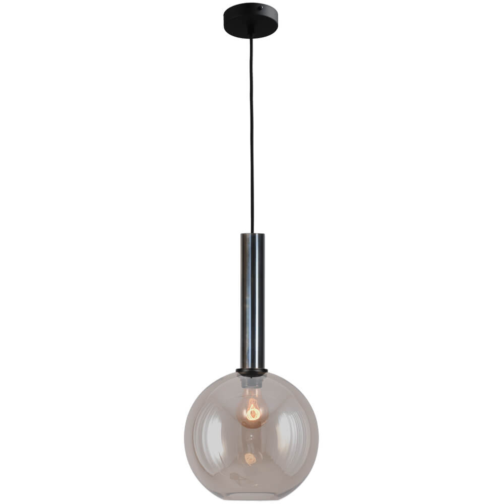 Masterlight Hanglamp Ø 25cm Bella 2 Dappled oil met goud glas - 2980-66-02-25