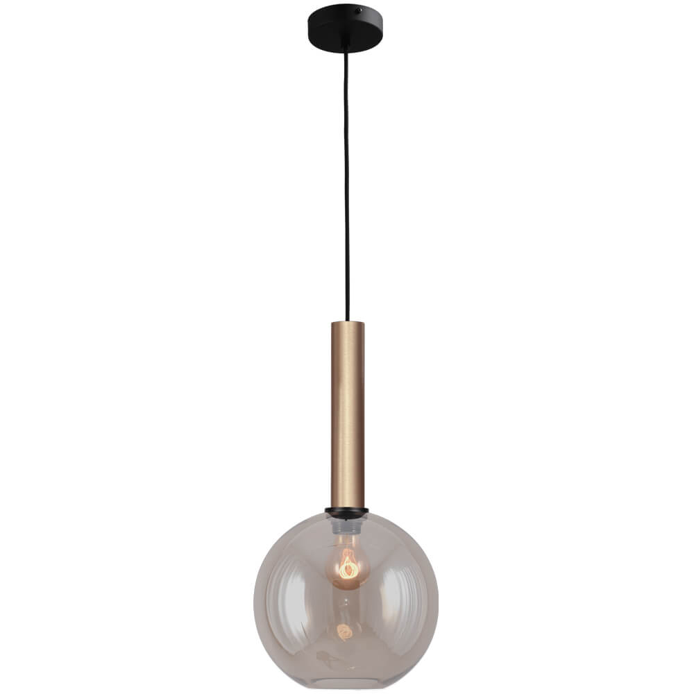 Masterlight Hanglamp Ø 25cm Bella 2 Messing goud met goud glas - 2980-02-02-25