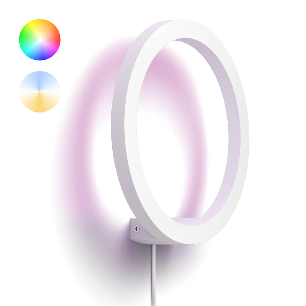 Philips Wandlamp Cirle Hue Sana - White and Color wit - 929003053001