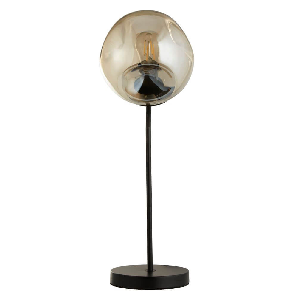Searchlight Zwarte tafellampPunch design - EU22121-1BK