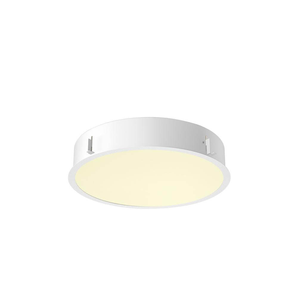 SLV Inbouw plafondlampMedo 40 wit Ø 40cm met frame - 1008631