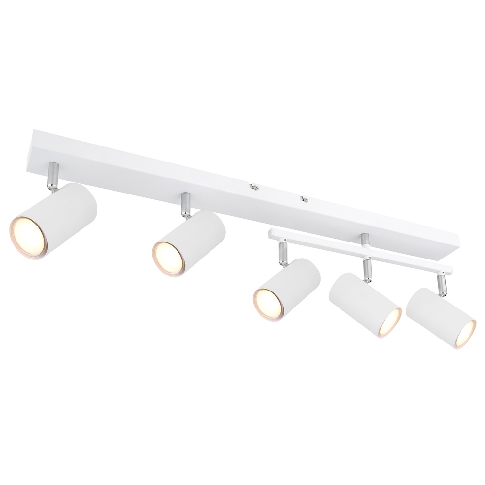 Globo Plafondlamp 5-lichtsRobby wit - 57911-5W