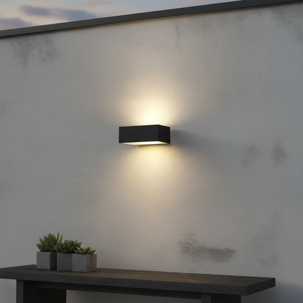 Artdelight Buitenlamp up downEindh 13cm - zwart - WL EINDH100 ZW LED