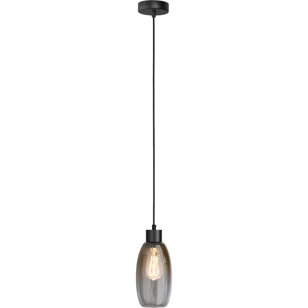 Masterlight Glazen hanglampOlive Ø 12,5cm - zwart - 2430-05-02-12