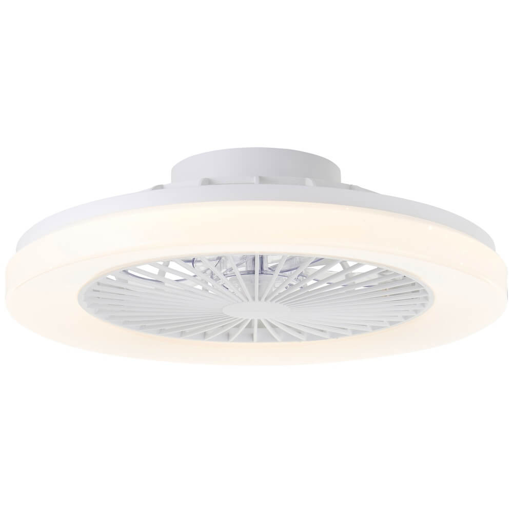 Brilliant PlafondventilatorSiano met lamp - wit - G80925/05 afbeelding