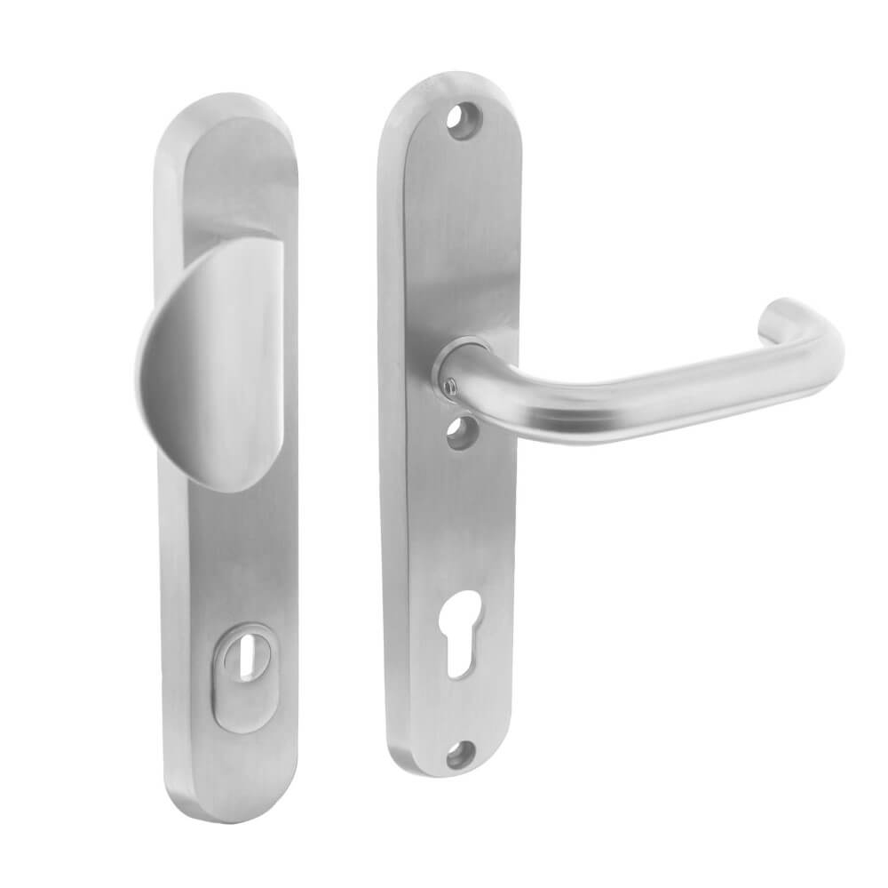 Intersteel VoordeurbeslagVurano kerntrekbeveiliging ovaal PC 92mm RVS - 0035.378349