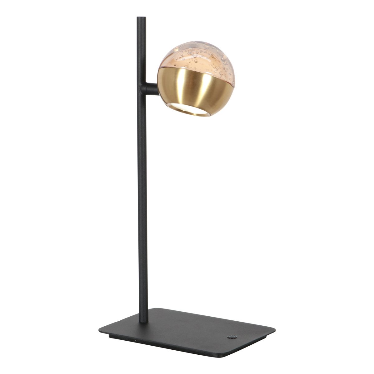 Steinhauer Led bureaulampBelluno messing met zwart - dimbaar - 4589ME
