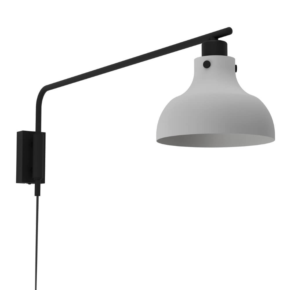 Eglo Grijze wandlamp Matlock met zwart - 43843