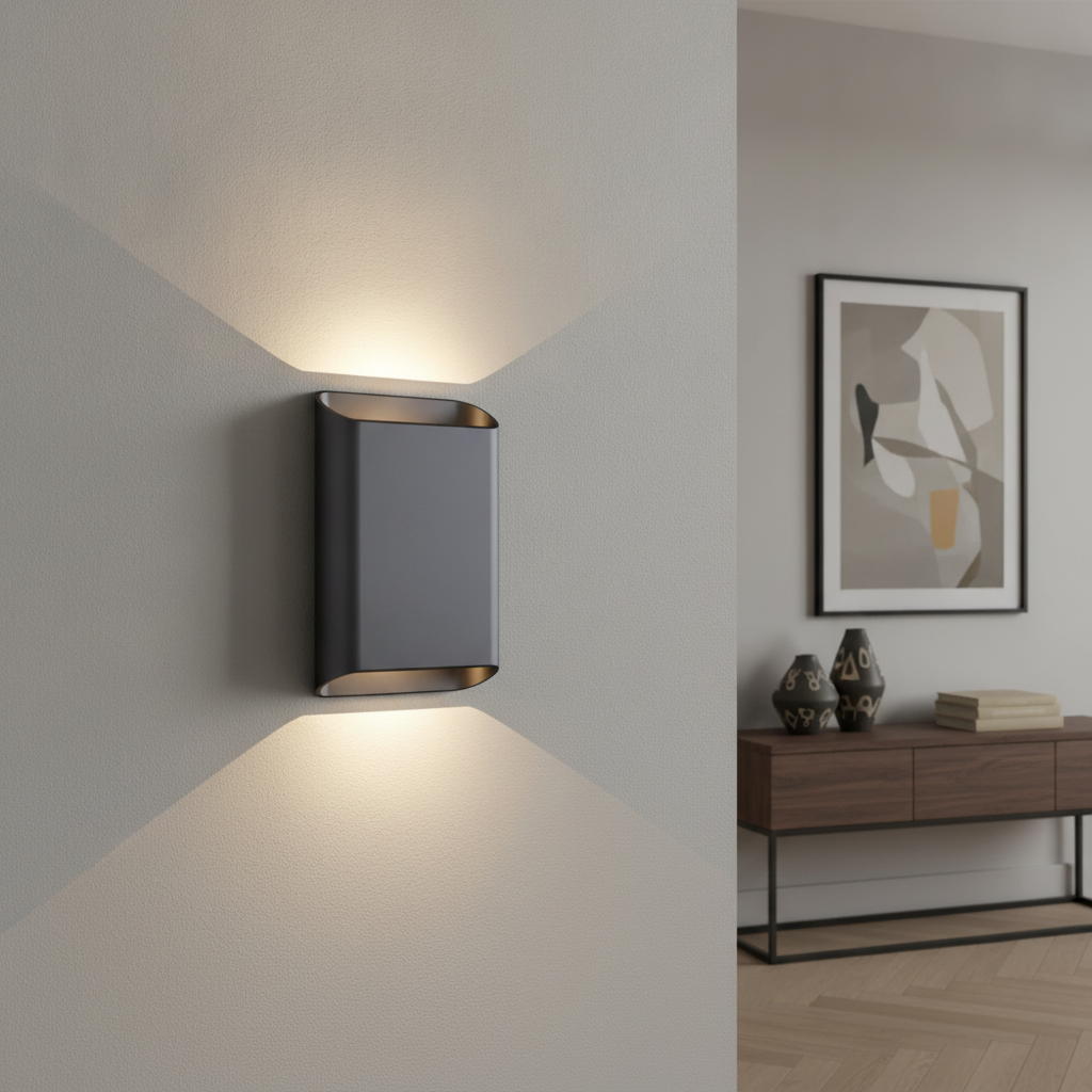 Artdelight Wandlamp Diaz L Zwart - WL DIAZ-L ZW