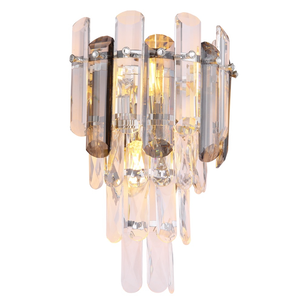 Globo Wandlamp Orgina chroom met kristal - 63109W
