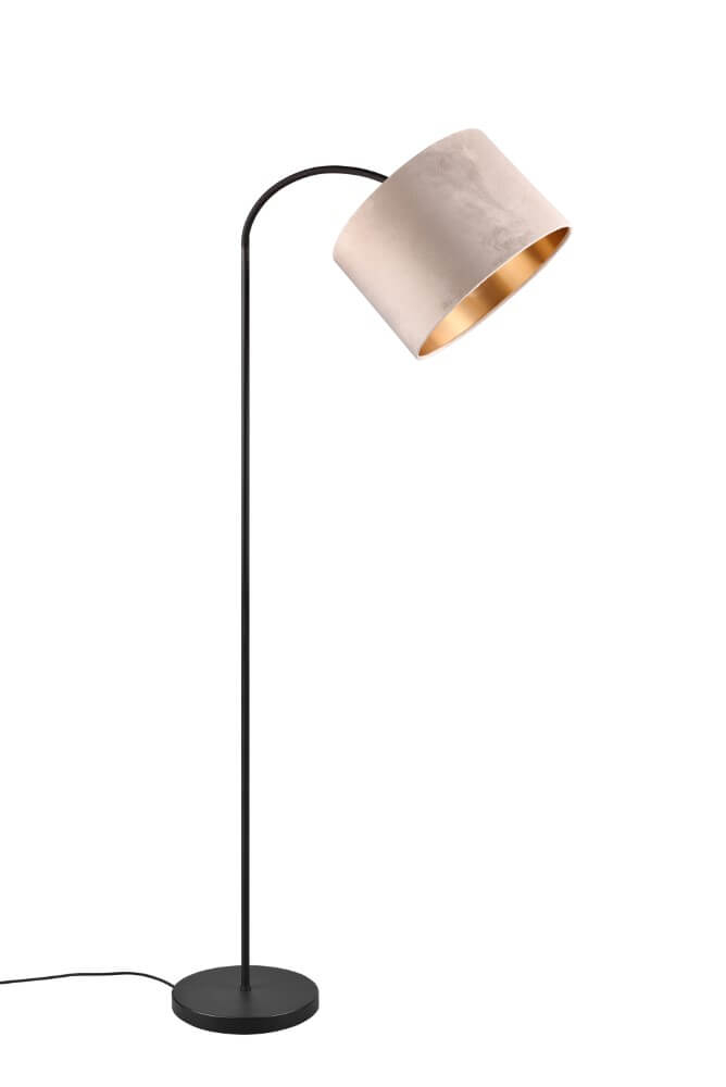 Trio Staande vloerlampJulieta fluwele kap - 419090144