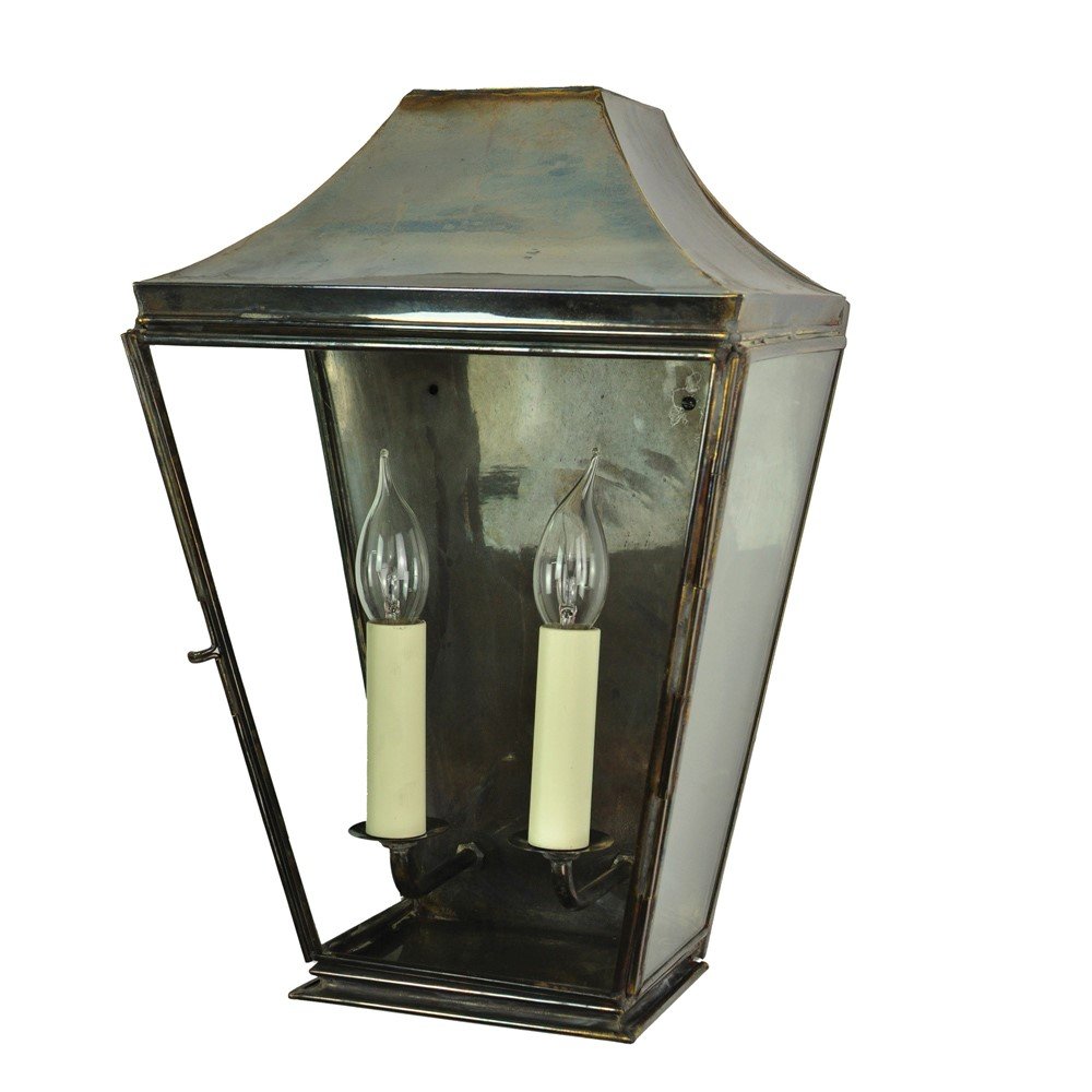 Limehouse Landelijke muurlampKnightbridge 2-lichts 42cm - gepolijst nikkel (N) - 593A