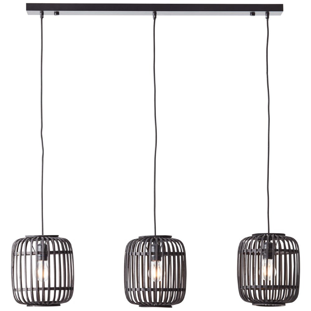 Brilliant Eetkamer hanglampWoodrow rotan - 93778/76