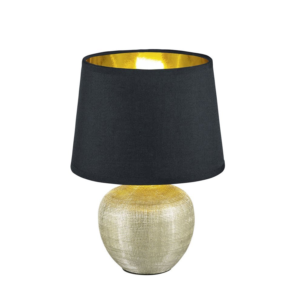 Trio Tafellamp Luxor 26cm goud met zwart - R50621079