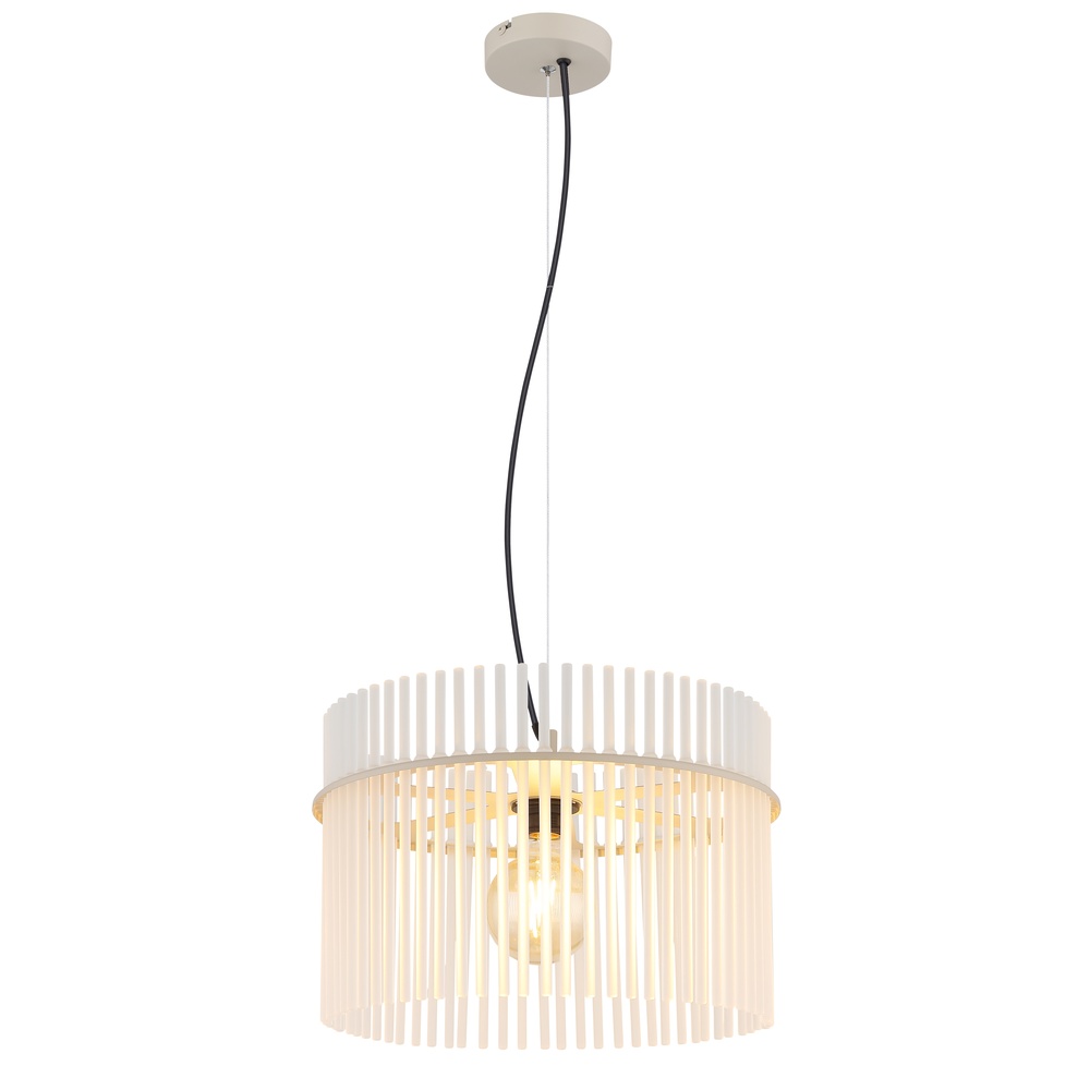 Globo Hanglamp Gorley zand bruin met glas Ø 40cm - 15698HB