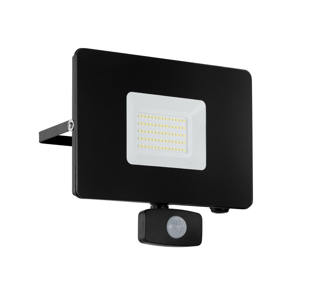 Eglo Ledspot Faedo 3 - 50w met bewegingssensor zwart - 97463