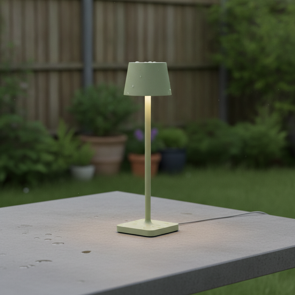 Lyora Oplaadbaar tafellampjeDeck olijfgroen - 108979