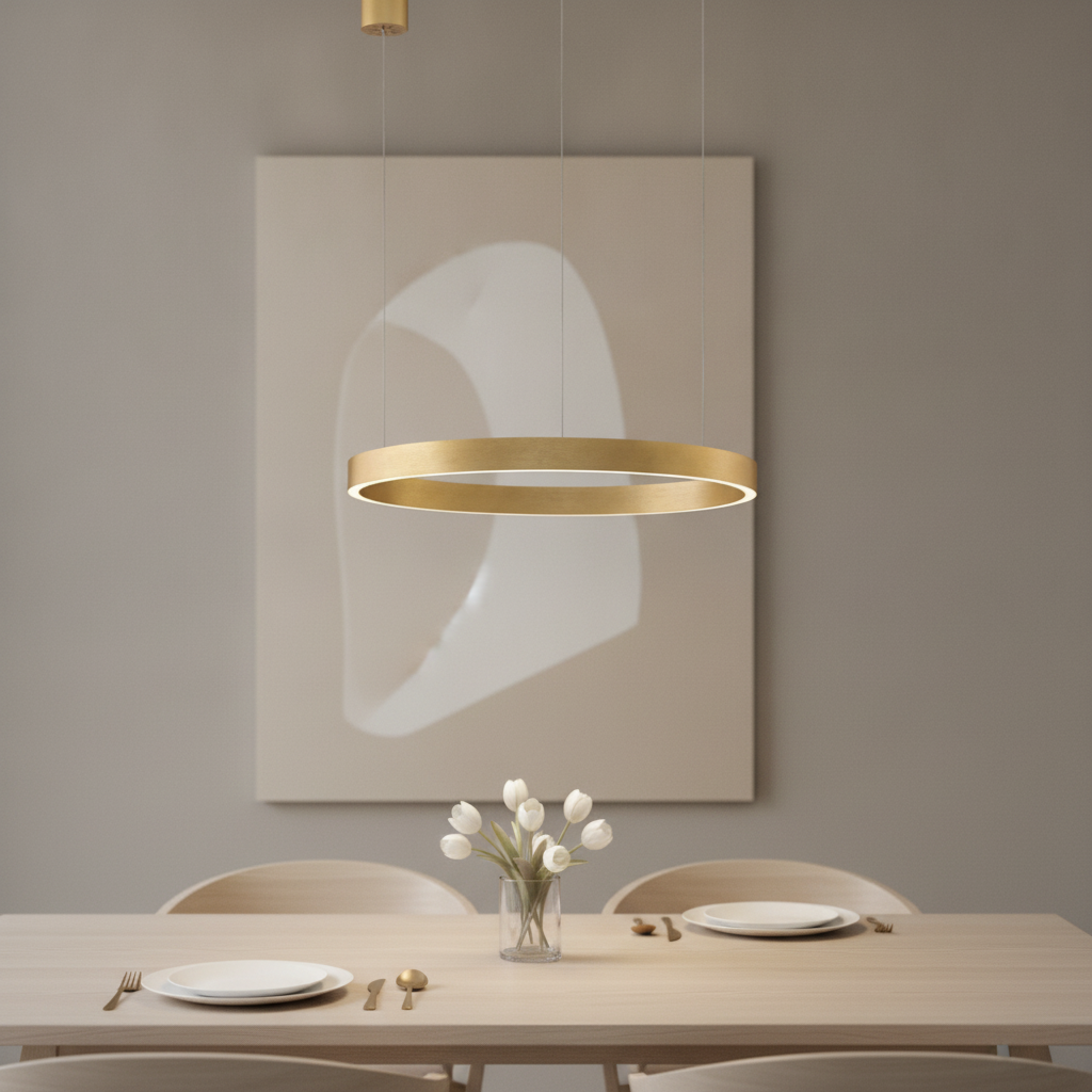 Lyora Gouden hanglampElowen design Ø 60cm - 110235