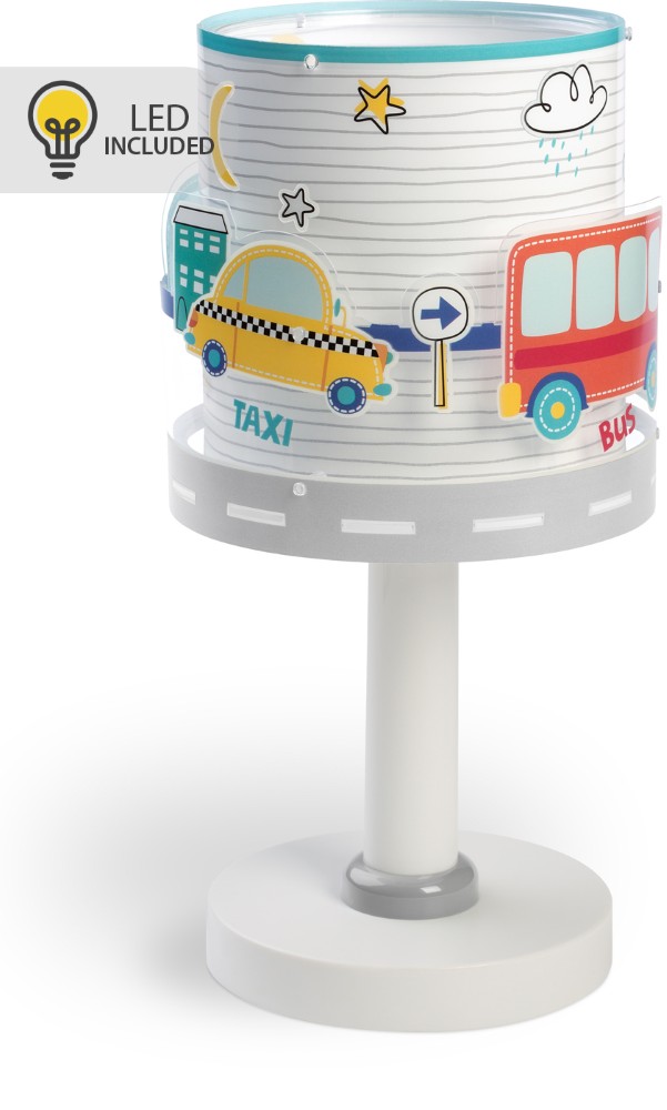 Dalber TafellampjeBaby Travel grijs glow in the dark - 61681N