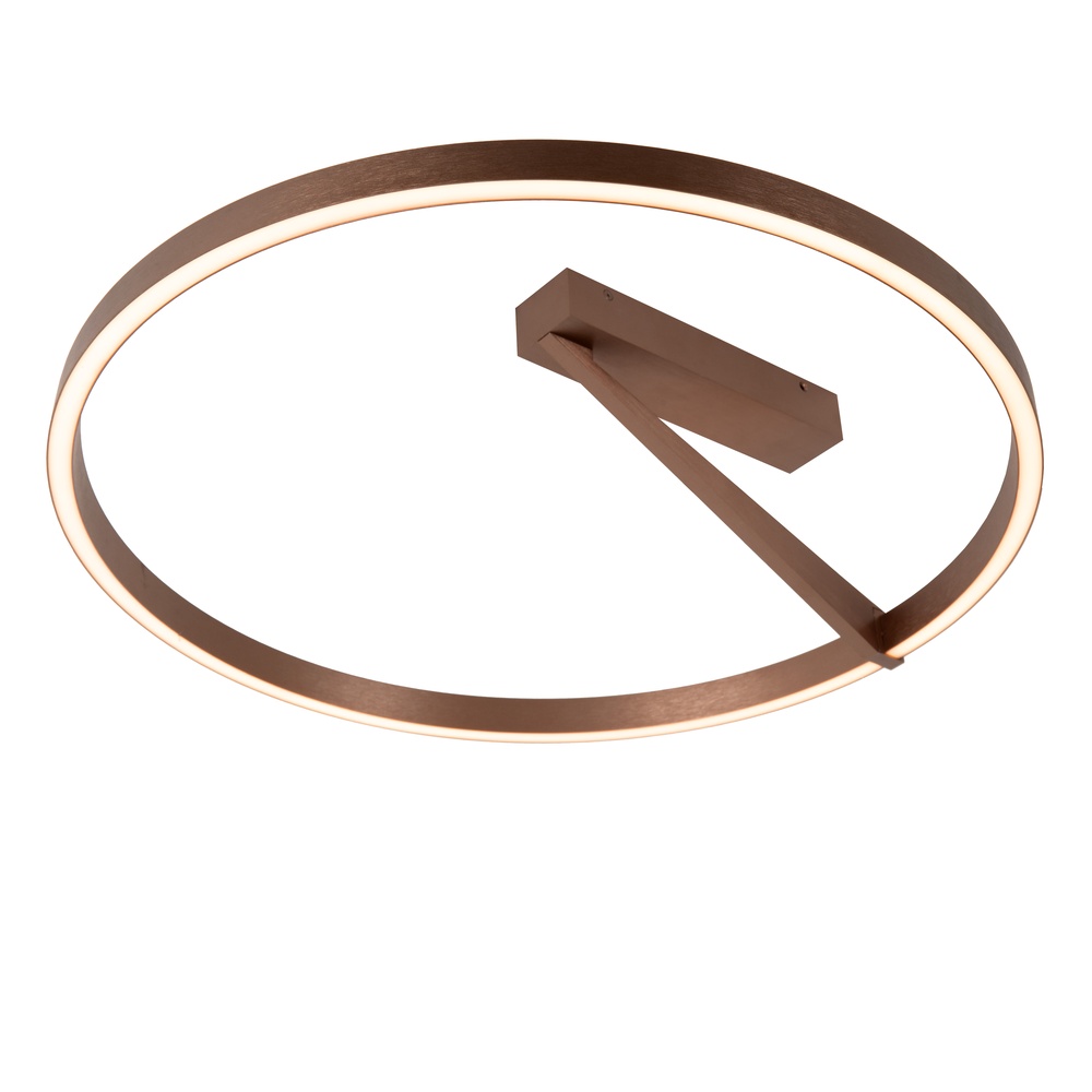 Premium by Lucide Design plafondlampApplause Ø 60cm - koffie bruin - met afstandsbediening - 23100/60/96