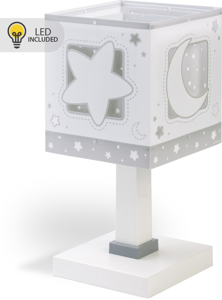 Dalber Tafellampje Moonlight glow in the dark wit - 63231NE