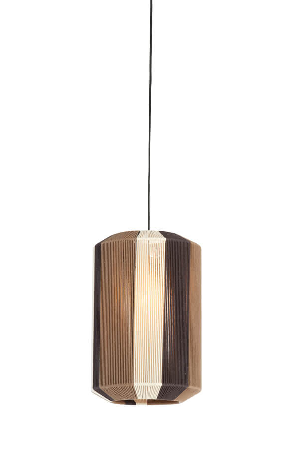 Light & Living Hanglamp Kozana bruin Ø 30cm - 2982683
