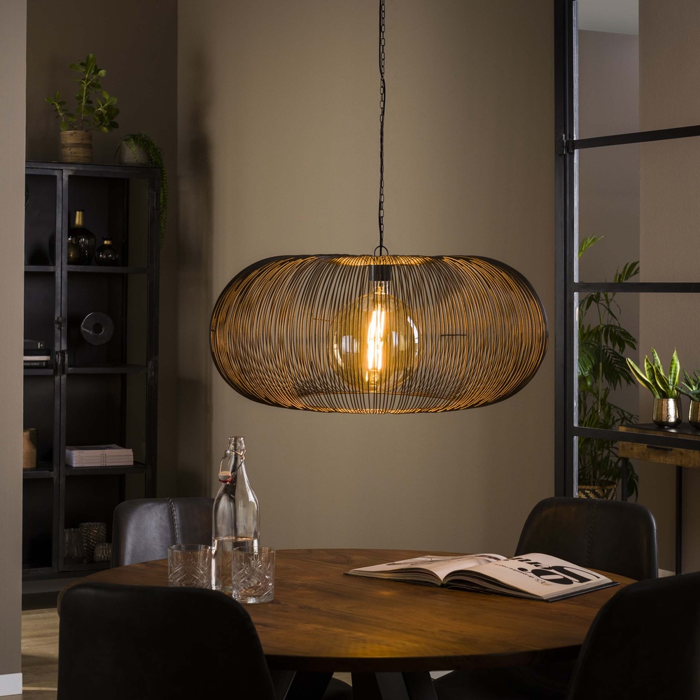 Lyora Draad hanglamp Ø 70cmCopper zwart nikkel - 8376/31Z