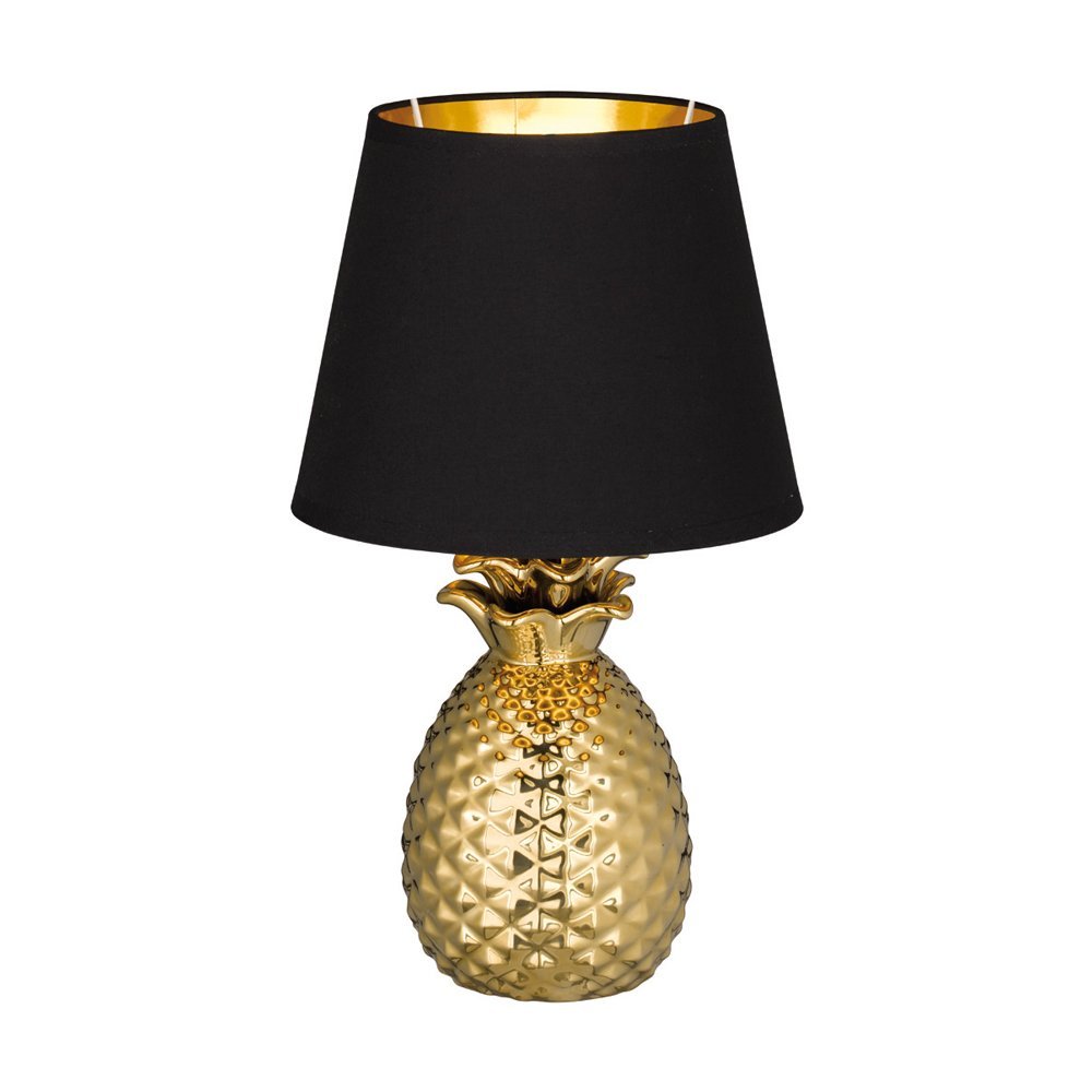 Trio TafellampPineapple 35cm goud met zwart - R50421079