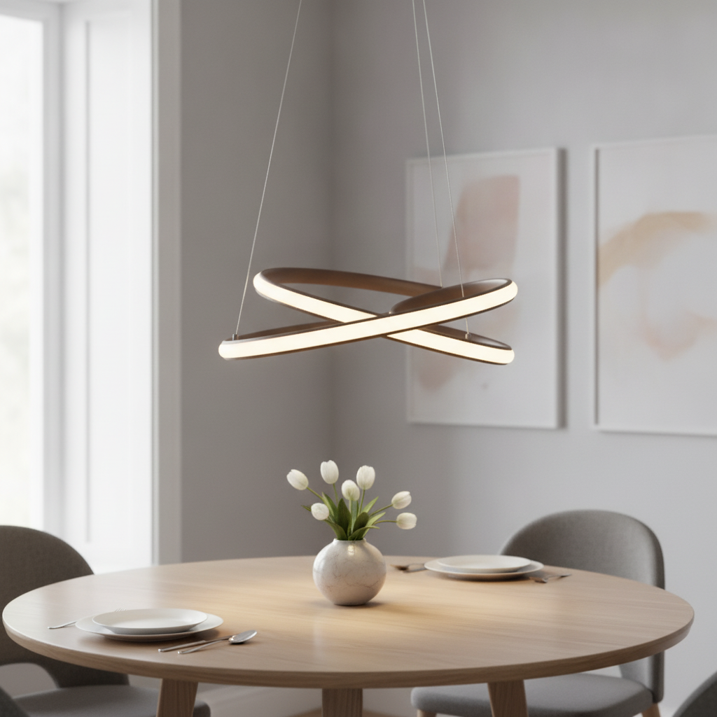 Lyora Design hanglamp Menton koffie bruin - 110427