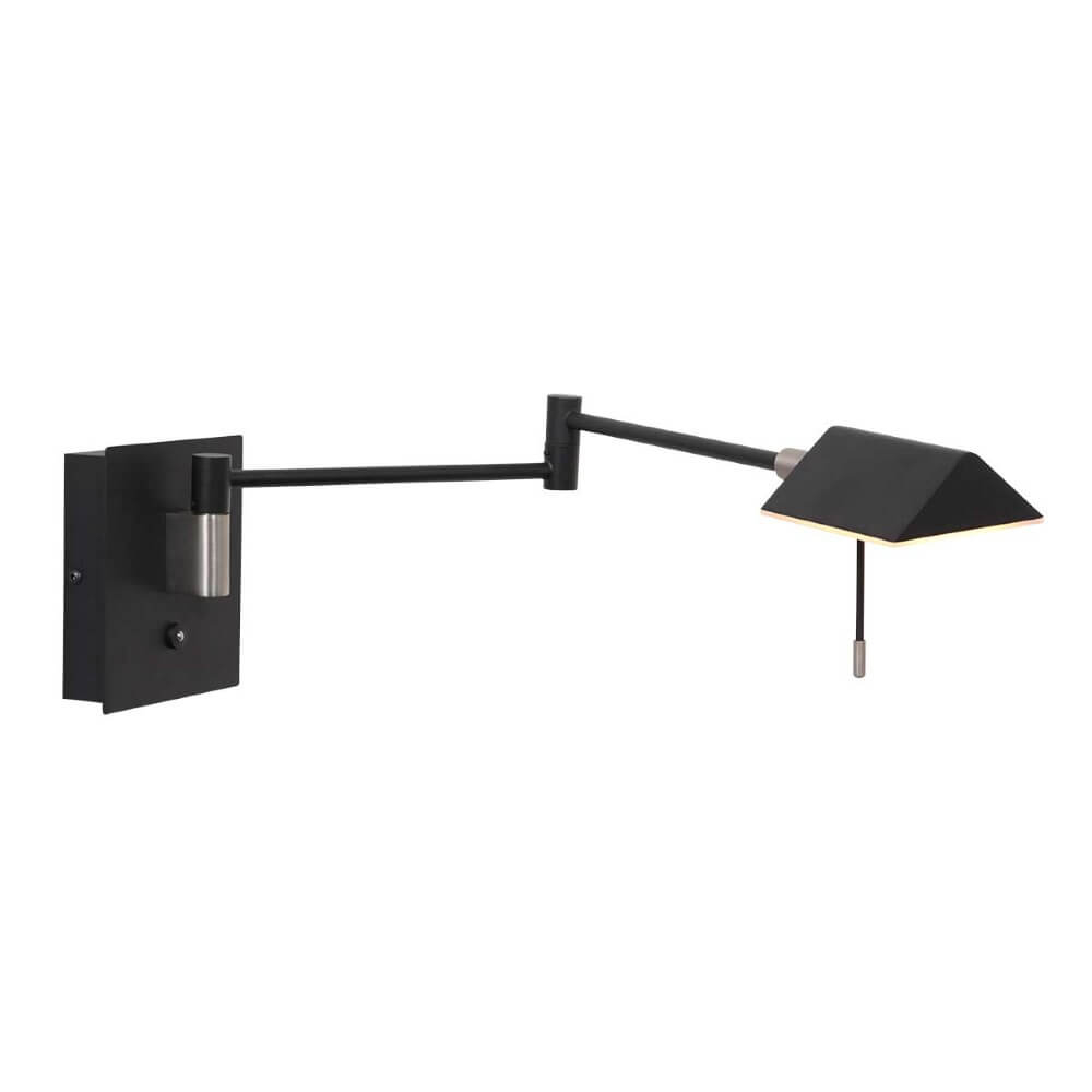 Steinhauer Zwarte wand leeslampRetina - 3402ZW