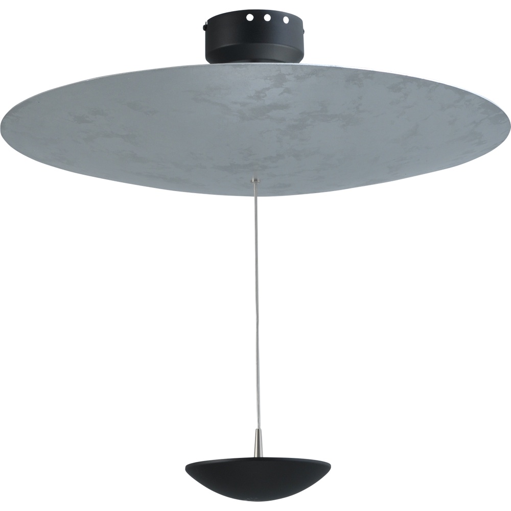 Masterlight Plafondlamp Zyan zwart met zilver Ø 60cm - 5200-38-60-DW