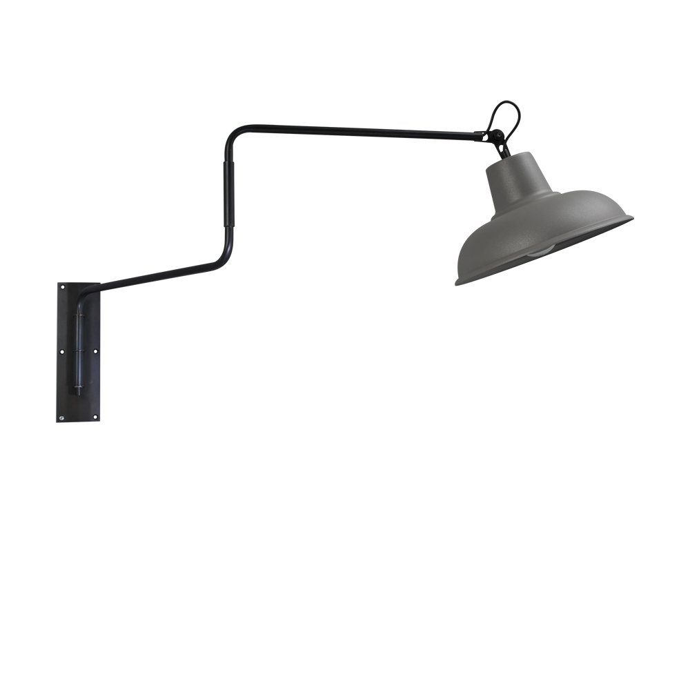 Masterlight Betongrijze wandleeslamp Industria 36 - 3046-05-00-00