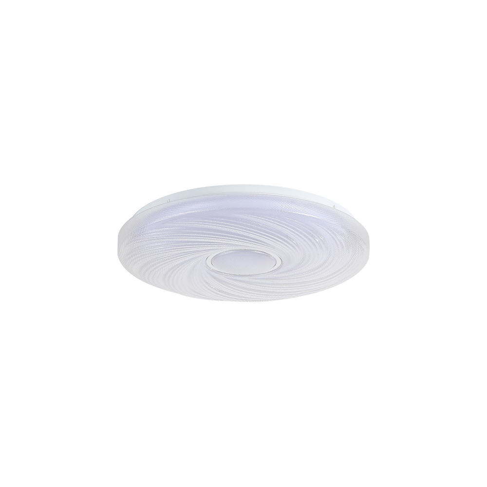 Searchlight PlafonniereAura chroom en wit - 97010-39WH
