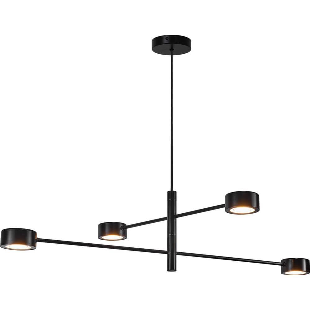 Nordlux Design hanglampClyde 4-lichts zwart - 2010803003