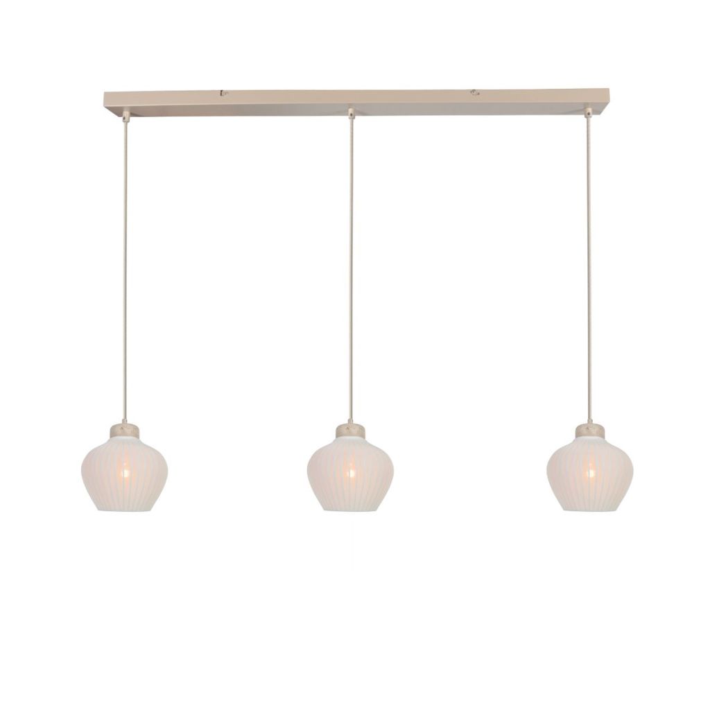 Steinhauer 3-lichts hanglampTravino zandbruin - 4599CR