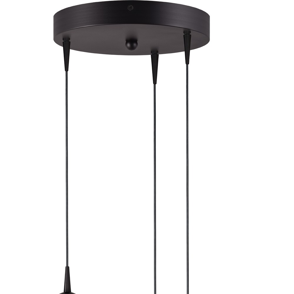 3-lichts hanglamp Talana zwart Ø 17cm DTW Masterlight 8718121352183