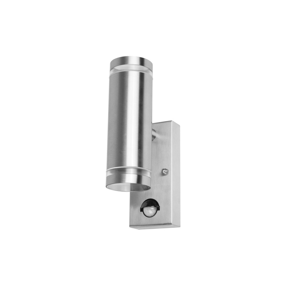 Lyora Dubbele wandspot met sensorOpden RVS - 2x GU10 - ILDED047