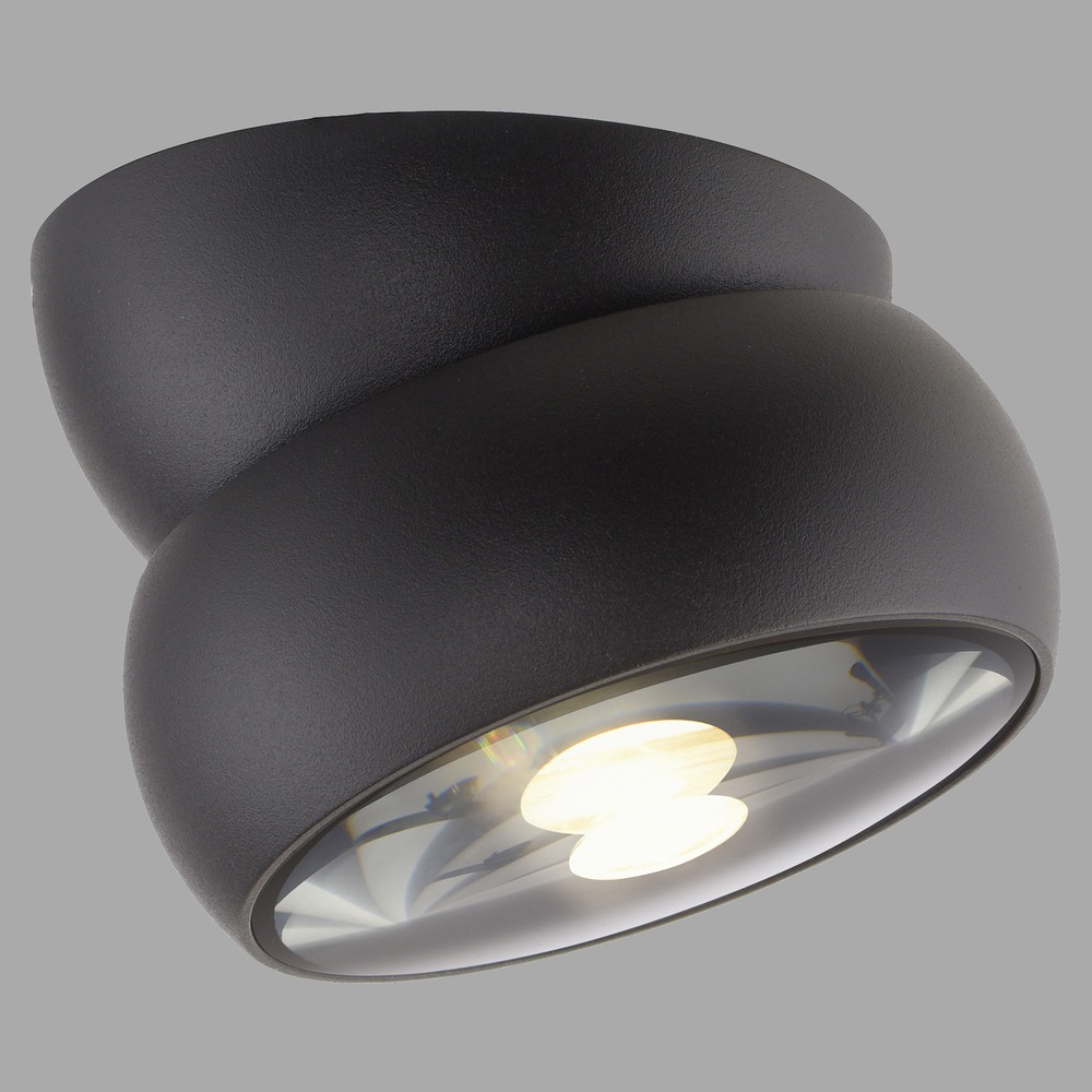 Paul Neuhaus Zwarte opbouwspotPure Move Ø 11cm - Led - 6235-18