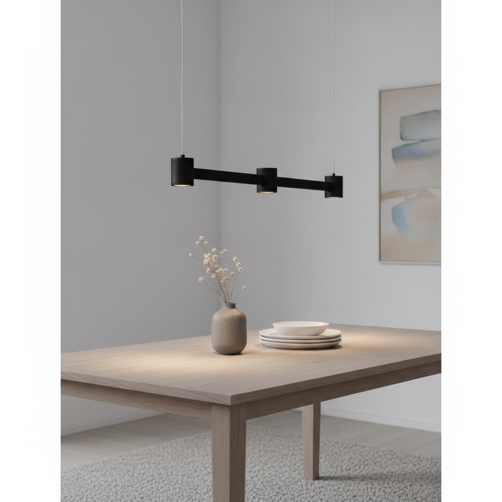 Lyora Design hanglampPuize 3-lichts zwart - 110874