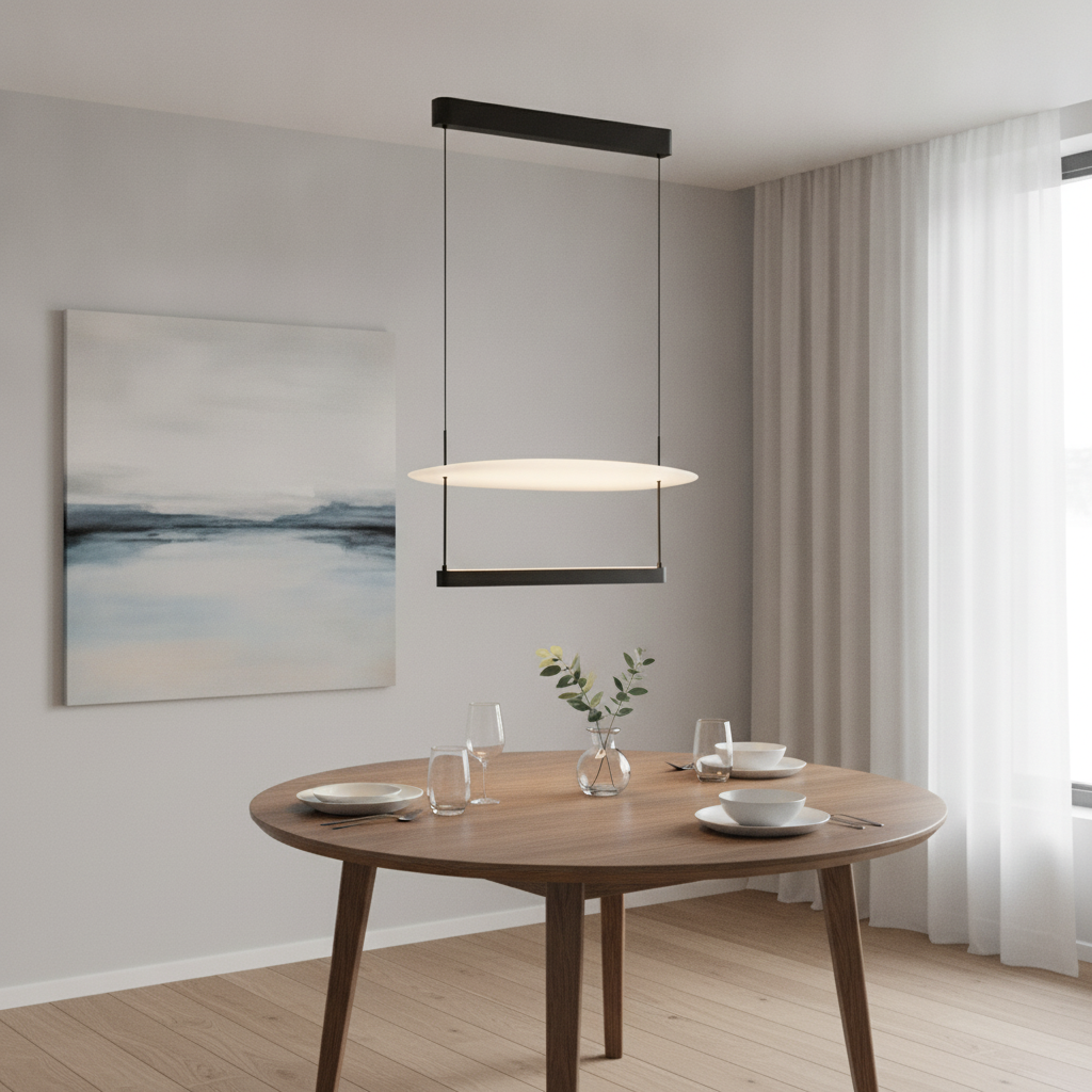 Lyora HanglampDiona Ø 60cm zwart met wit 2700K - 9580572