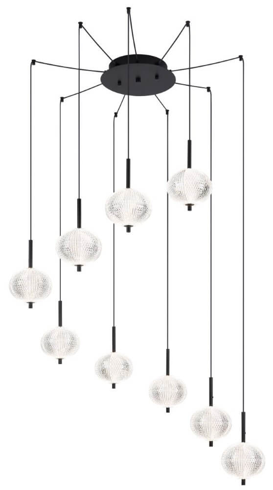 Globo Unieke hanglamp Ceps 9-lichts - 16042-9H
