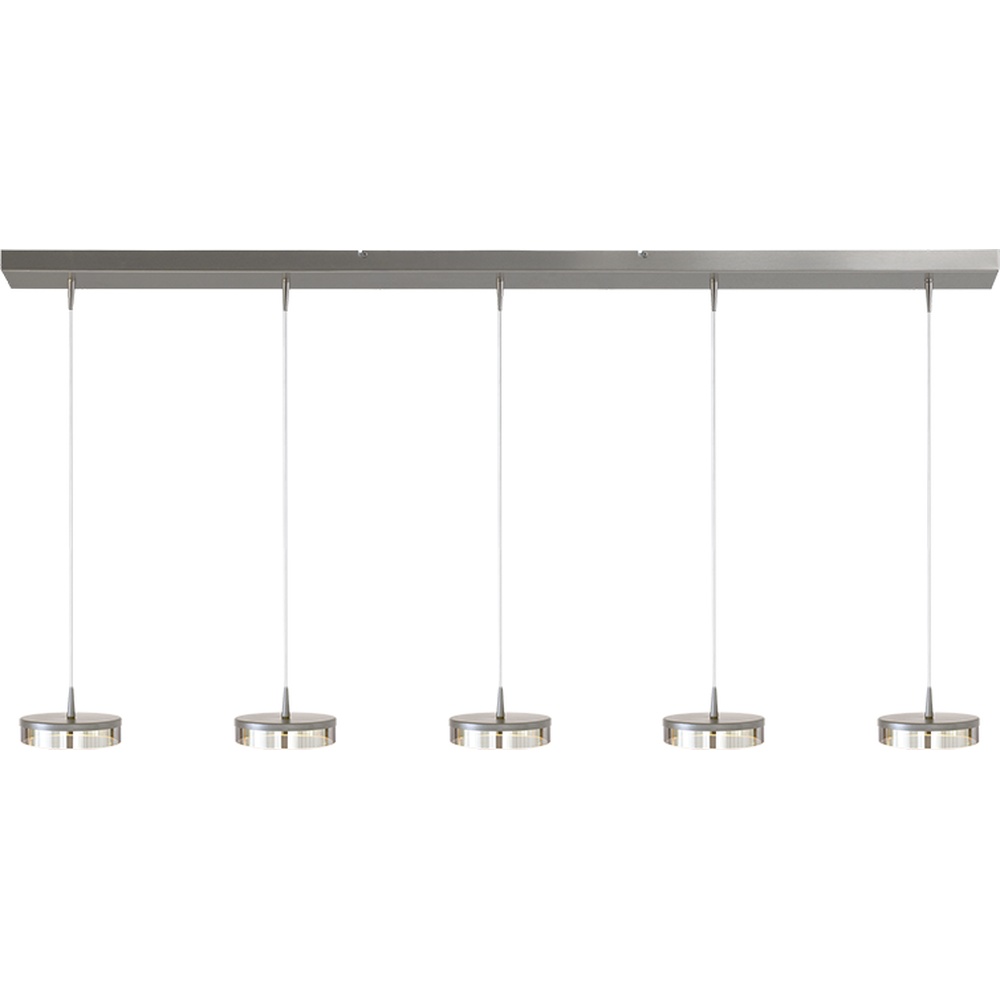 Masterlight 5-lichts hanglampImperia 160cm nikkel - 2041-37-37-02-160-5