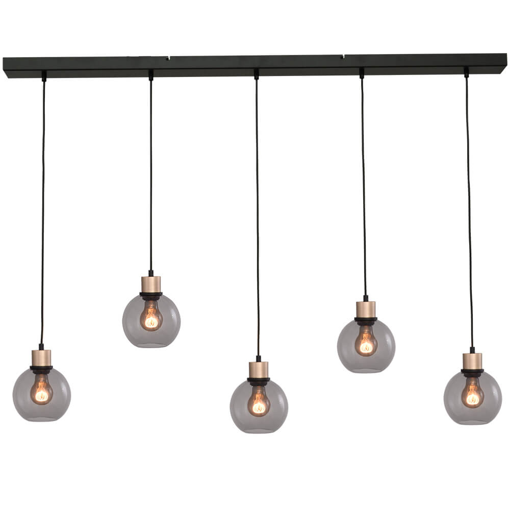 Masterlight Hanglamp Lazise 5x Ø 15cm goud - 2641-05-02-130-5-15