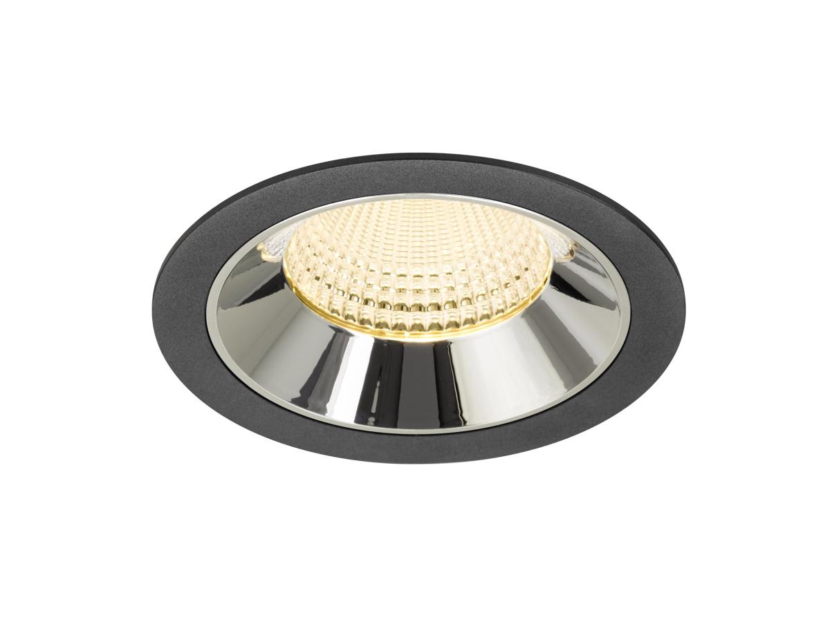 SLV InbouwspotNuminos XL zwart/chroom 3000K - 55gr - 1009944