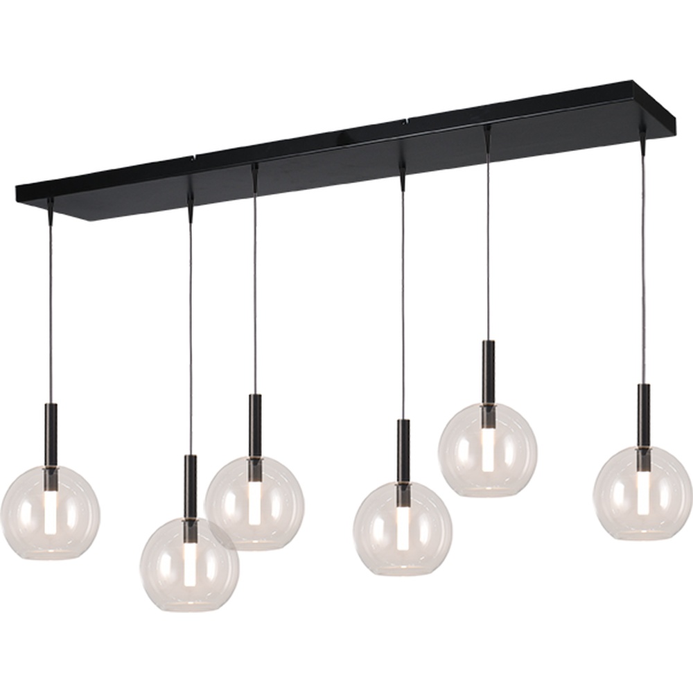 Masterlight 6L hanglamp Ø 17cm Lido Ball met helder glas - 2861-05-00-130-25-61