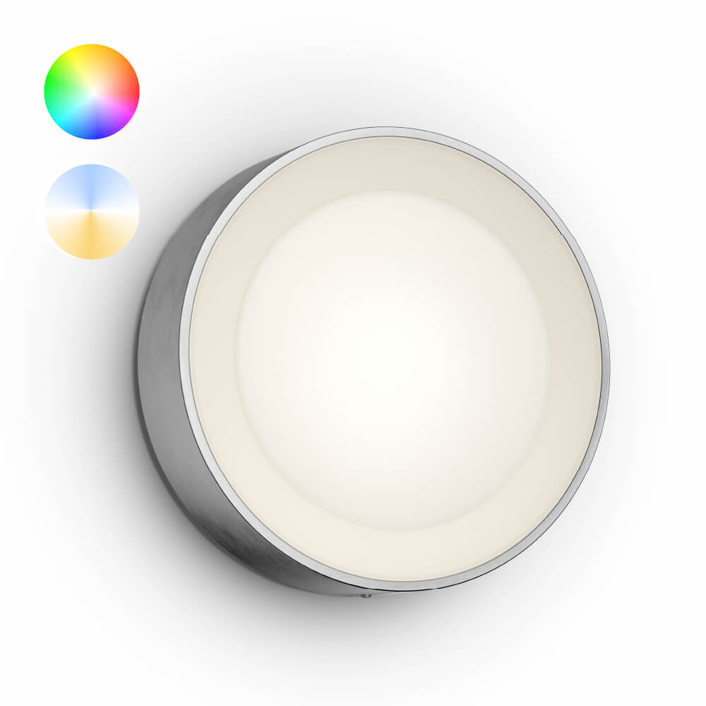 Philips Ronde buitenlampHue Daylo zilvergrijs - 1746547P7