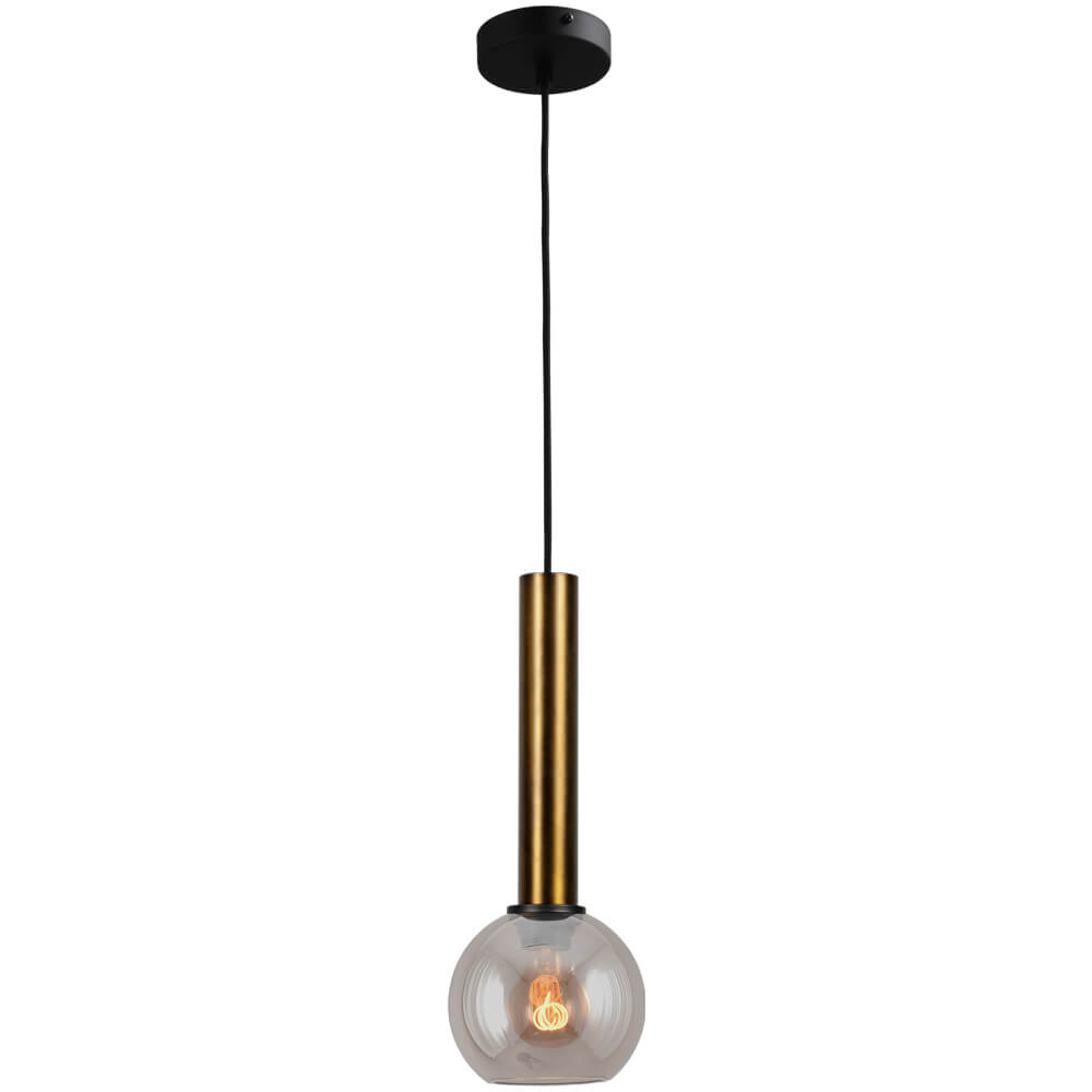 Masterlight Hanglamp Ø 15cm Bella 2 Antiek messing met goud glas - 2980-10-02-15