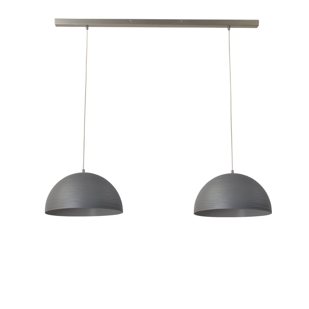 Masterlight Stoere eettafellamp betongrijs Concepto 2x30 - 2731-00-S-100-2